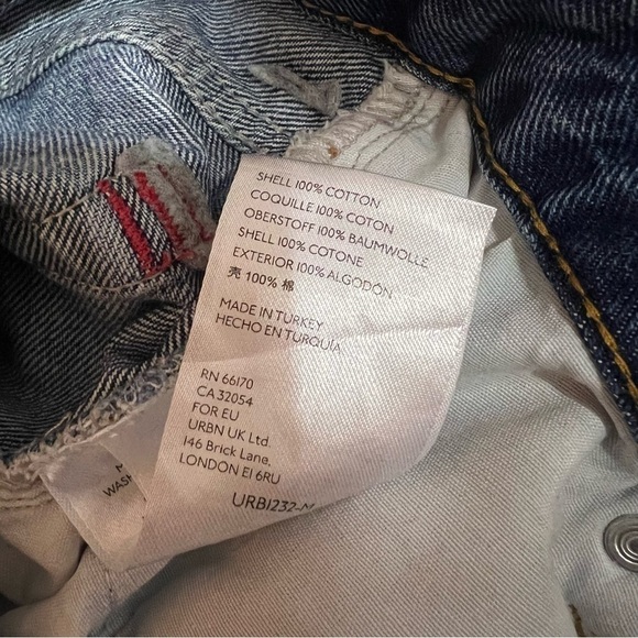 Urban Outfitters | BDG Mom High Rise Jeans Destroyed Medium Wash Denim Size 26 - Picture 13 of 13